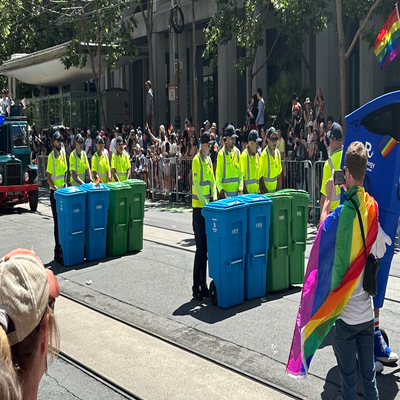 Walking down a San Francisco Street