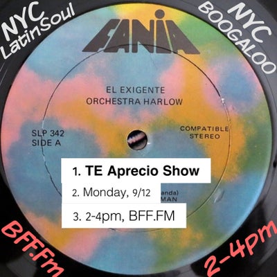 Te Aprecio: NYC Boogaloo & Latin Soul