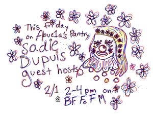 Speedy Ortiz and SAD13's Sadie Dupuis to Guest Host this Friday's Abuela's Pantry @ 2pm